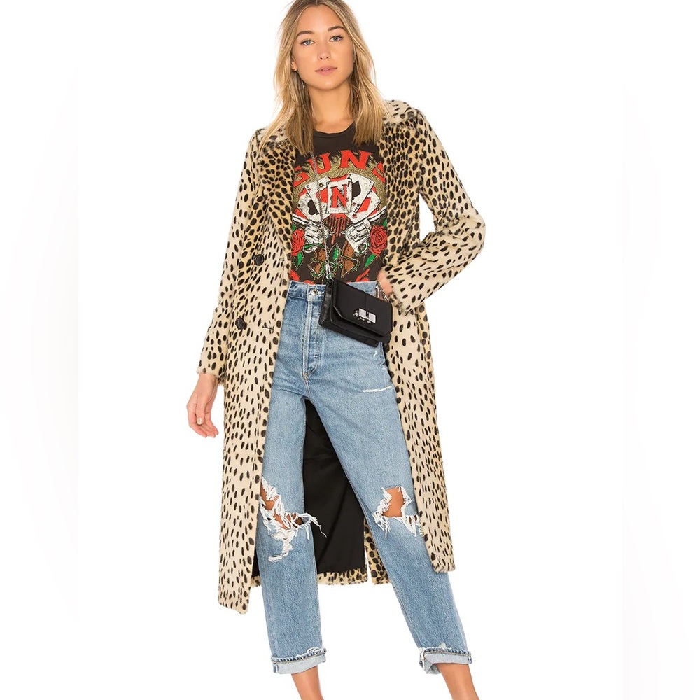 Revolve x House of Harlow 1960 Leopard Print Long Coat